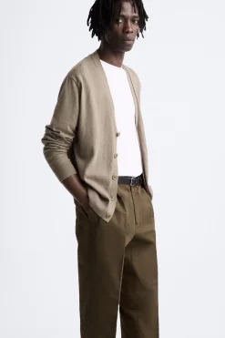 Online PANTALÓN ALGODÓN - LINO PLIEGUES Hombre Pantalones