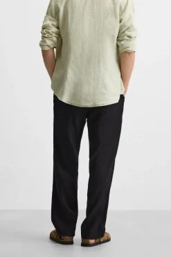 New PANTALÓN ALGODÓN - LINO PLIEGUES Hombre Pantalones