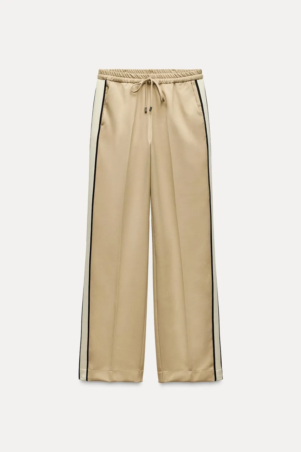 Clearance PANTALÓN ANCHO BANDA LATERAL Mujer Pantalones