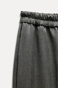 Hot PANTALÓN ANCHO BANDA LATERAL Mujer Pantalones