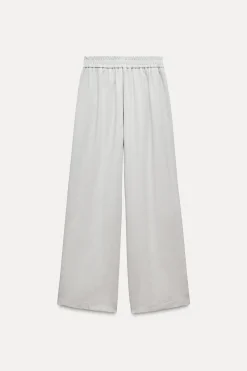 Clearance PANTALÓN ANCHO BANDA LATERAL Mujer Pantalones