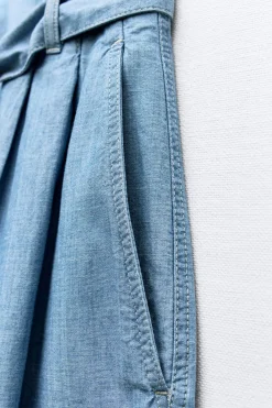 Clearance PANTALÓN ANCHO CINTURÓN Mujer Pantalones