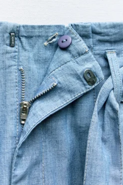 Clearance PANTALÓN ANCHO CINTURÓN Mujer Pantalones