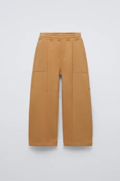 Niños ZARA 6 - 14 Años·Pantalones<PANTALÓN ANCHO CORTES