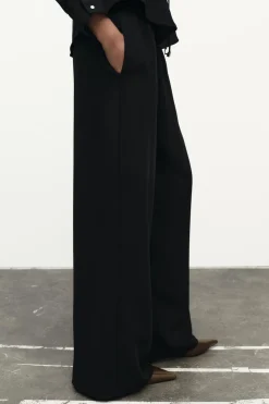 Hot PANTALÓN ANCHO CREPE Mujer Pantalones