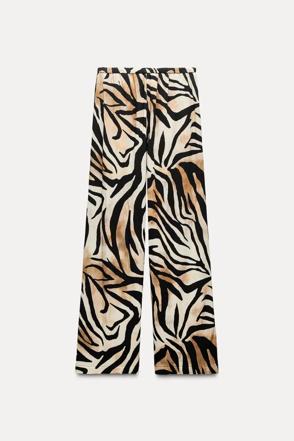 Clearance PANTALÓN ANCHO ESTAMPADO ANIMAL Mujer Pantalones