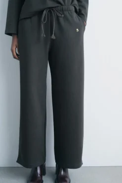 Best PANTALÓN ANCHO FELPA Mujer Pantalones|Sudaderas / Joggers