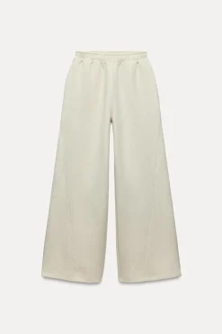 New PANTALÓN ANCHO INTERLOCK Mujer Pantalones|Sudaderas / Joggers