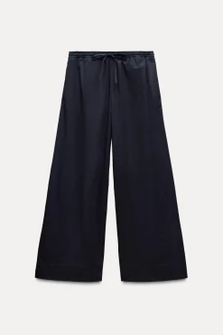 Discount PANTALÓN ANCHO PIJAMERO ZW COLLECTION Mujer Pantalones