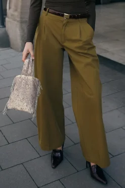 Best PANTALÓN ANCHO PINZAS Mujer Pantalones