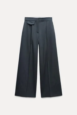 Hot PANTALÓN ANCHO PINZAS Mujer Pantalones