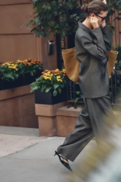 Sale PANTALÓN ANCHO PINZAS Mujer Pantalones