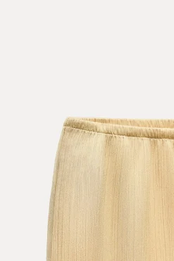 Best PANTALÓN ANCHO PLISADO Mujer Pantalones