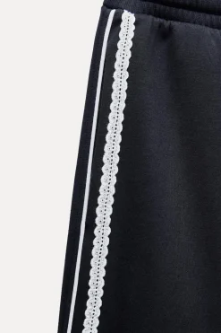 Outlet PANTALÓN ANCHO PUNTILLA Mujer Sudaderas / Joggers|Pantalones