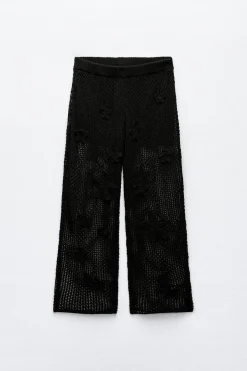 Sale PANTALÓN ANCHO PUNTO Mujer Pantalones