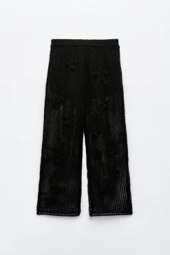 Sale PANTALÓN ANCHO PUNTO Mujer Pantalones