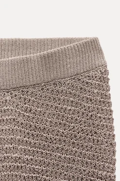 Outlet PANTALÓN ANCHO PUNTO Mujer Pantalones|Cárdigan / Jerséis