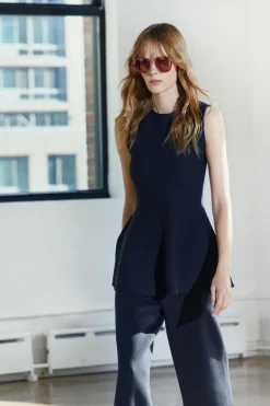 Discount PANTALÓN ANCHO PUNTO Mujer Pantalones|Cárdigan / Jerséis