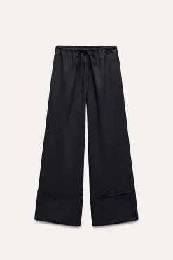 Sale PANTALÓN ANCHO RAYAS ZW COLLECTION Mujer Pantalones