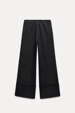 Sale PANTALÓN ANCHO RAYAS ZW COLLECTION Mujer Pantalones