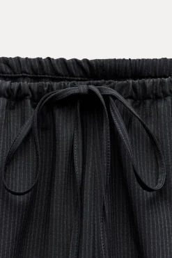 Sale PANTALÓN ANCHO RAYAS ZW COLLECTION Mujer Pantalones