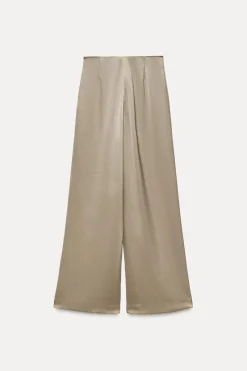 Discount PANTALÓN ANCHO SATINADO Mujer Pantalones