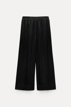 Discount PANTALÓN ANCHO SATINADO ZW COLLECTION Mujer Pantalones