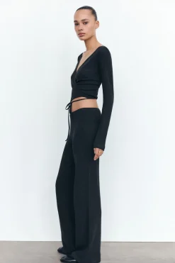 Hot PANTALÓN ANCHO SEAMLESS Mujer Pantalones