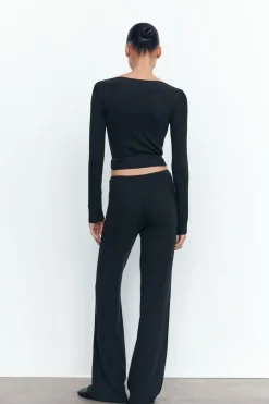 Hot PANTALÓN ANCHO SEAMLESS Mujer Pantalones