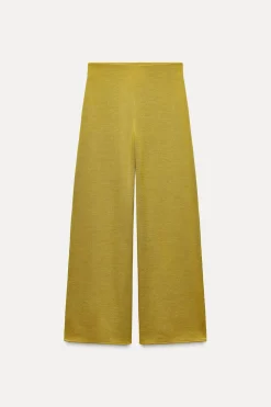 Clearance PANTALÓN ANCHO SOFT PIQUÉ Mujer Pantalones