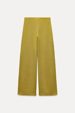 Clearance PANTALÓN ANCHO SOFT PIQUÉ Mujer Pantalones