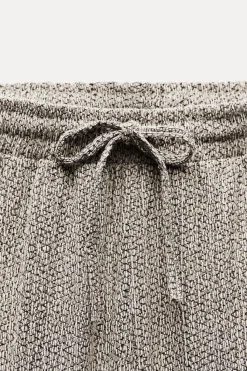 Online PANTALÓN ANCHO TEXTURA Mujer Pantalones