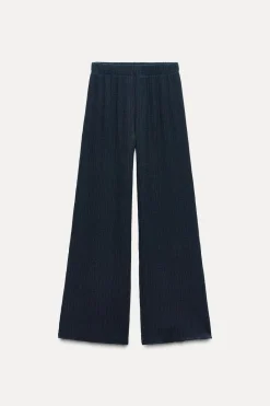 Clearance PANTALÓN ANCHO TEXTURA Mujer Pantalones