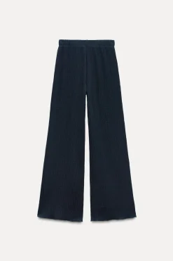 Clearance PANTALÓN ANCHO TEXTURA Mujer Pantalones