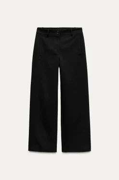 Fashion PANTALÓN ANCHO TIRO ALTO Mujer Pantalones