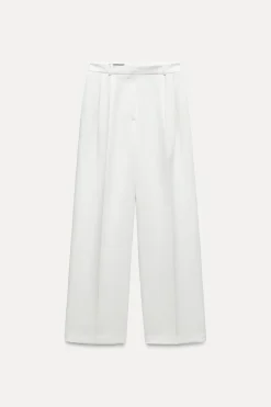 Discount PANTALÓN ANCHO TIRO ALTO Mujer Pantalones