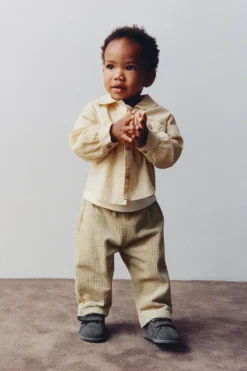 Niños ZARA 6 - 18 Meses·Pantalones / Leggings<PANTALÓN BAGGY PANA