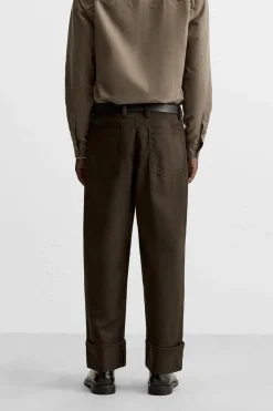 Outlet PANTALÓN BAJO CON VUELTA Hombre Pantalones