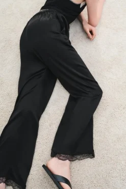 Online PANTALÓN BAJO PUNTILLA ZW COLLECTION Mujer Pantalones