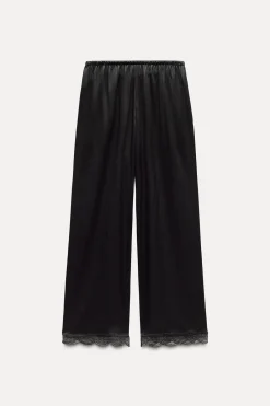 Online PANTALÓN BAJO PUNTILLA ZW COLLECTION Mujer Pantalones