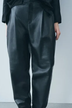 Discount PANTALÓN BALLON PIEL 100% ZW COLLECTION Mujer Pantalones