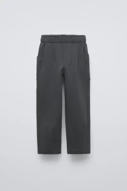 Niños ZARA 6 - 14 Años·Pantalones<PANTALÓN BALLOON FELPA PINZAS
