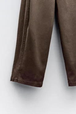 Niños ZARA 6 - 14 Años·Pantalones<PANTALÓN BALLOON FIT PLIEGUES