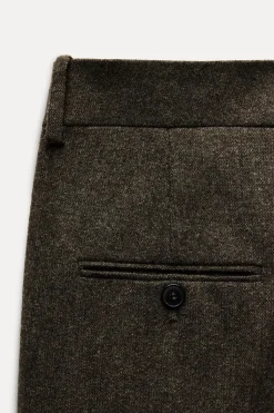 Hot PANTALÓN BANDA LATERAL CON LANA ZW COLLECTION Mujer Pantalones