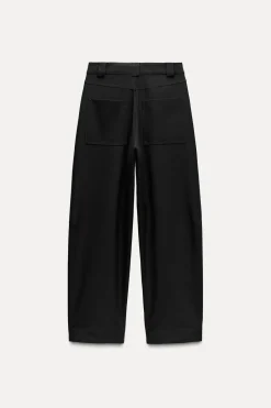 New PANTALÓN BARREL BOLSILLOS Mujer Pantalones