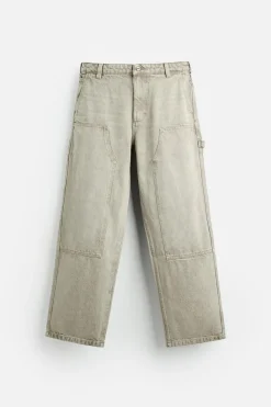 Best PANTALÓN BOLSILLO CARPINTERO LAVADO Hombre Pantalones