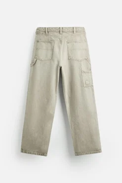 Best PANTALÓN BOLSILLO CARPINTERO LAVADO Hombre Pantalones
