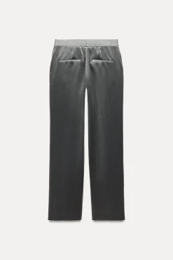 Clearance PANTALÓN BRILLO EFECTO ARRUGADO Mujer Pantalones