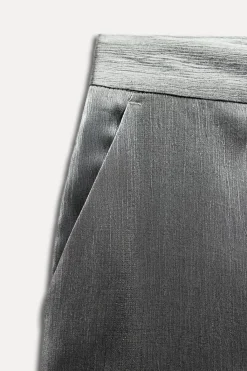 Clearance PANTALÓN BRILLO EFECTO ARRUGADO Mujer Pantalones