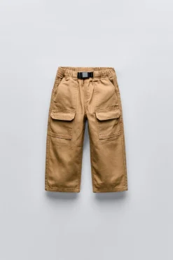 Niños ZARA 1½ - 6 Años·Pantalones / Leggings|6 - 18 Meses·Pantalones / Leggings<PANTALÓN CANVAS MULTIBOLSILLOS